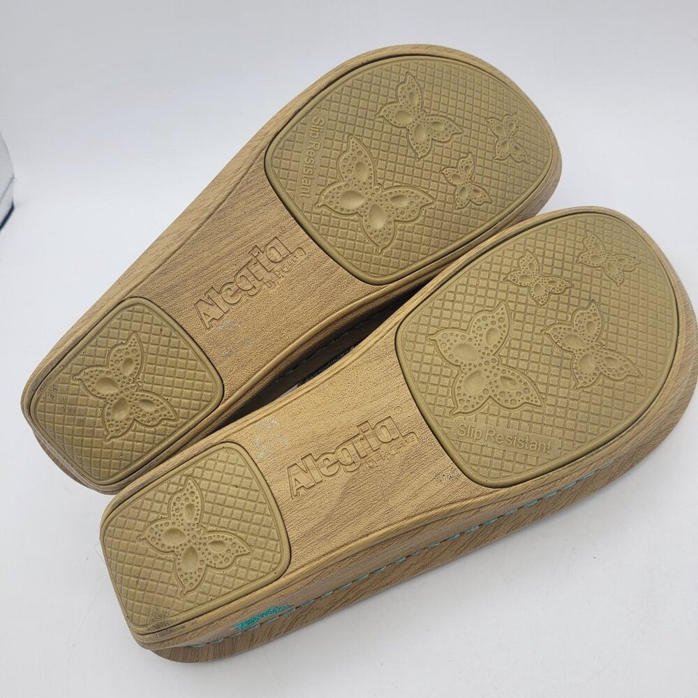 Alegria Codi Seascape Thongs Women's 8 - 8.5 Comfort Footbed Sandals Coral - Picture 8 of 13